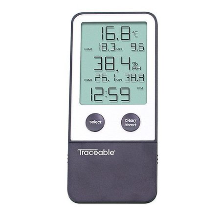 TRACEABLE Thermohygrometer with Clock 5660TR